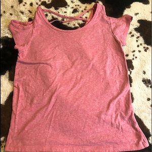 Pink open back and open shoulder